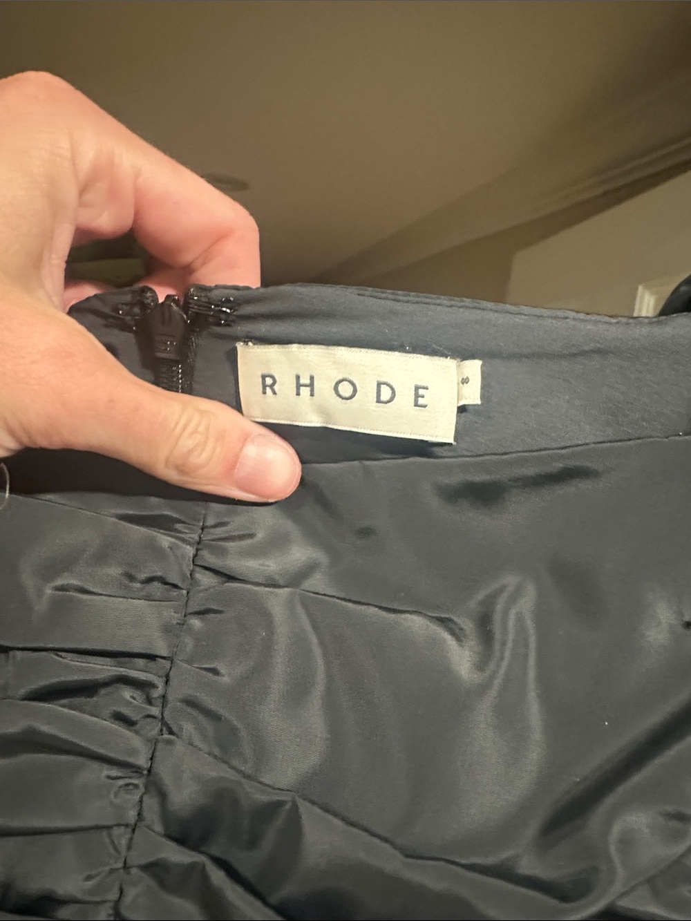 RHODE black mini dress size 8 - Picture 3 of 3
